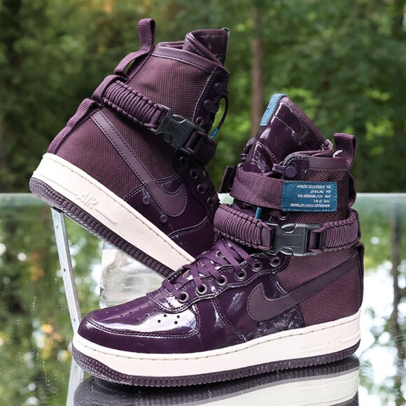 Nike SF Air Force 1 Premium Port Wine - Picture 3 of 14